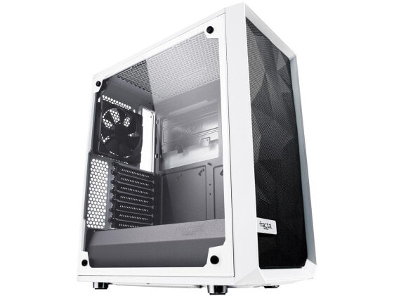 Fractal Design Meshify C White Steel Case Tempered Glass ATX Mid Tower