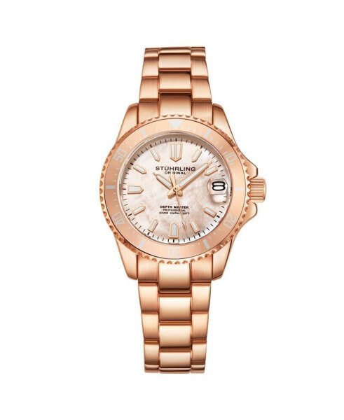 Women's Rose Gold Stainless Steel Bracelet Watch 32mm