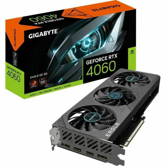 Графическая карта Gigabyte GV-N4060EAGLE OC-8GD Geforce RTX 4060 GDDR6 GDDR6X