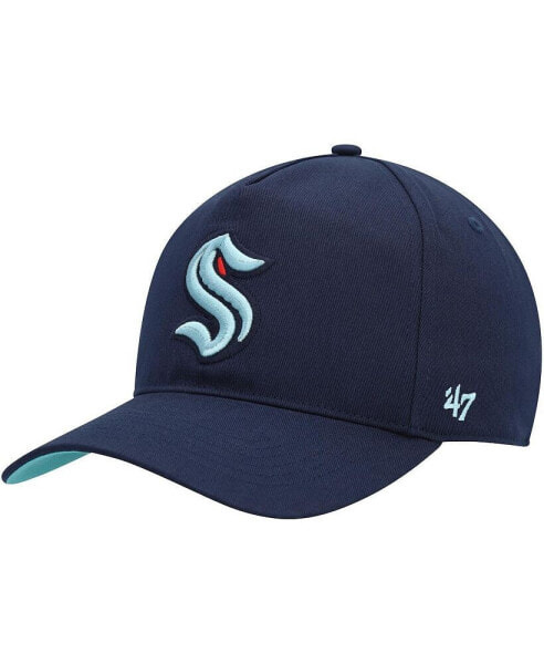 Men's Deep Sea Blue Seattle Kraken Primary Hitch Snapback Hat