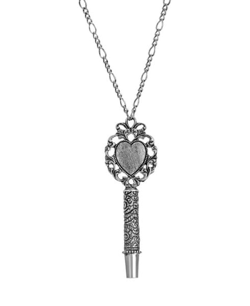 Heart Whistle Pendant Necklace