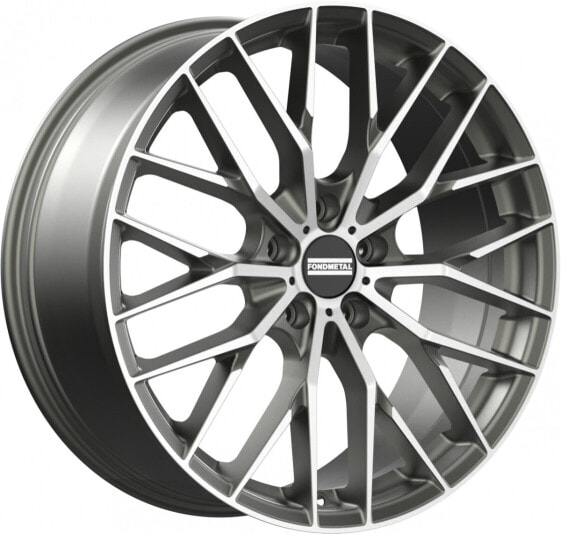 Колесный диск литой Fondmetal Makhai glossy titanium machined 9x21 ET25 - LK5/112 ML66.5