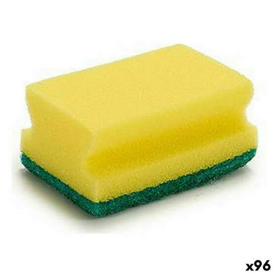 Шкурка для уборки Жёлтый Зеленый Синтетическое волокно 4 x 9 x 6,5 cm (96 штук) от BB Home