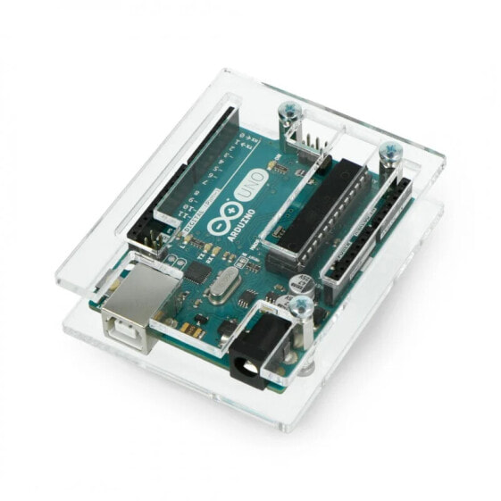 Case for Arduino Uno and Leonardo - transparent v2