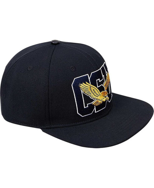 Men's Black Coppin State Eagles Arch Over Logo Evergreen Snapback Hat