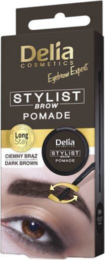 Помада для бровей Delia Eyebrow Expert Темно-коричневая