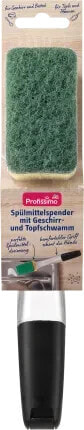 Spülmittelspender mit Geschirr- und Topfschwamm, 1 St