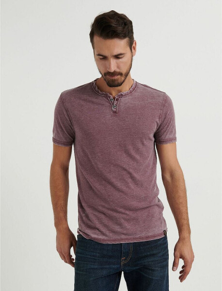 Men's Venice Burnout Notch Short Sleeves T-shirt