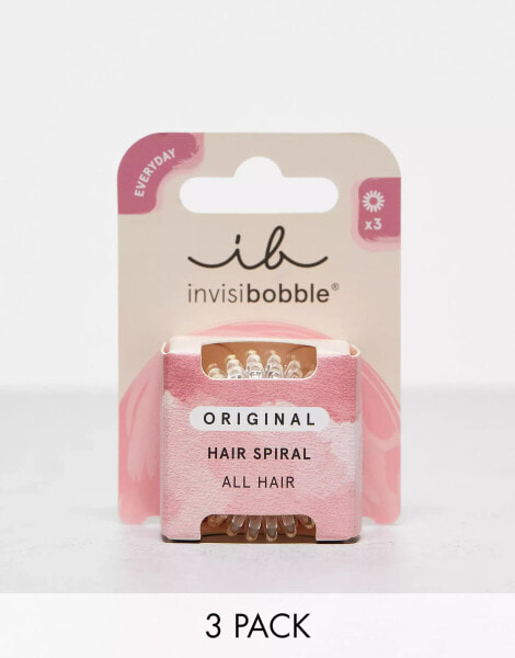 invisibobble Original Hair Spirals x3 - Crystal Clear