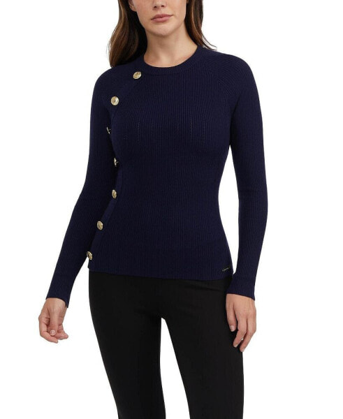 Women's Long Sleeve Top with Snap Buttons