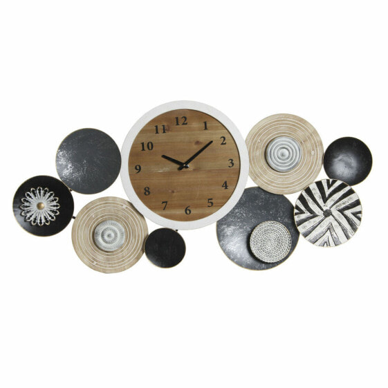 Часы настенные DKD Home Decor Металл Деревянный (105.4 x 6.5 x 51.5 см)