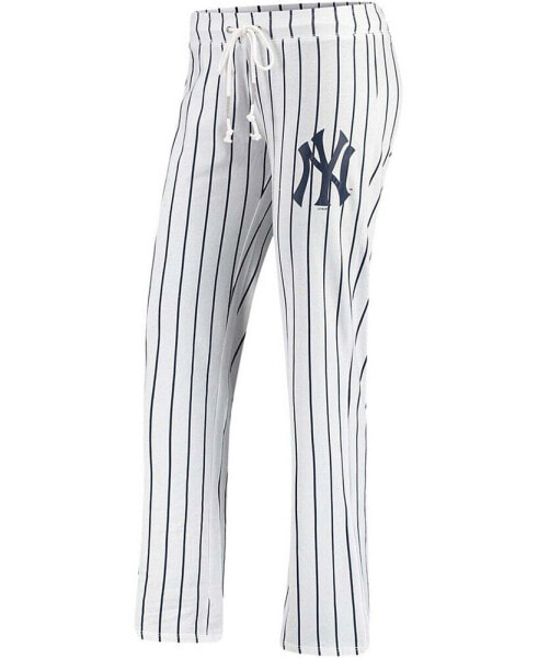 Пижама женская Concepts Sport белая с полосками New York Yankees Vigor