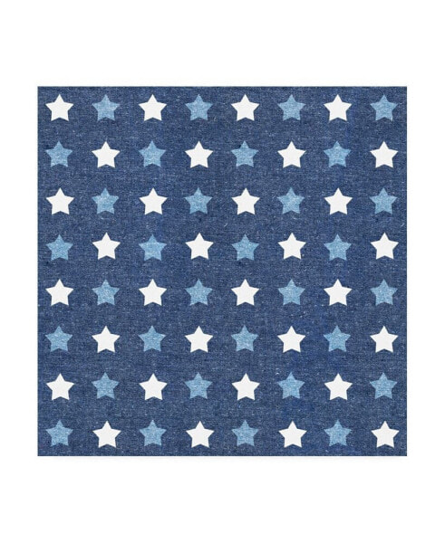 Beth Grove Stars and Stripes Dark Pattern III Canvas Art - 36.5" x 48"