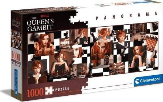 Clementoni Clementoni Puzzle 1000el panorama Gambit Królowej. Queen's Gambit. Netflix 39696