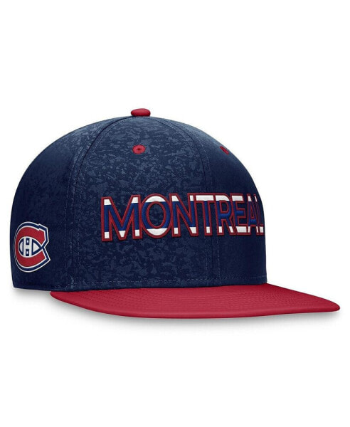 Men's Navy, Red Montreal Canadiens Authentic Pro Rink Two-Tone Snapback Hat