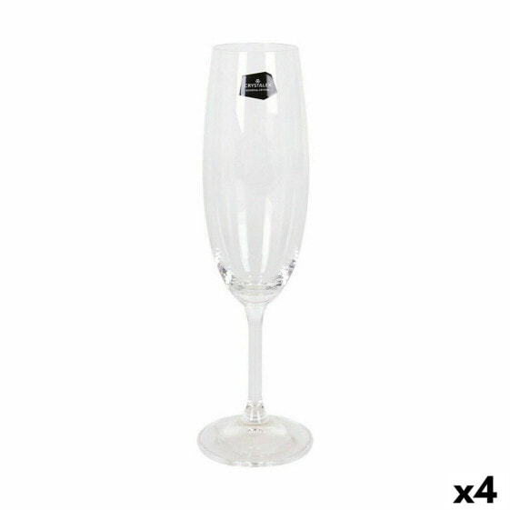 Набор рюмок CRYSTALEX Lara Шампанское 220 мл Кристалл (6 штук) (4 штуки)