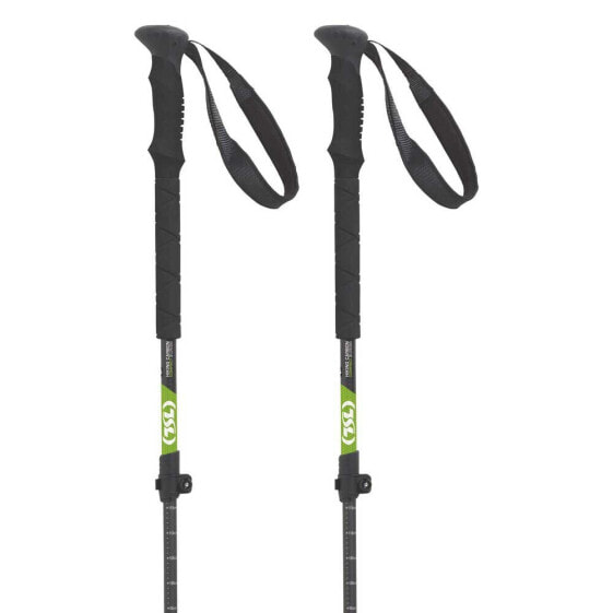 Треккинговые палки TSL OUTDOOR Hiking Carbon Comp 3 Cross Black / Green