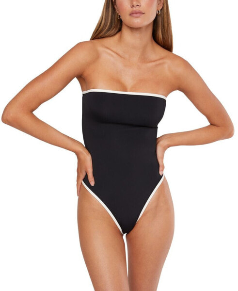 Women's Strapless One Piece Swimsuit