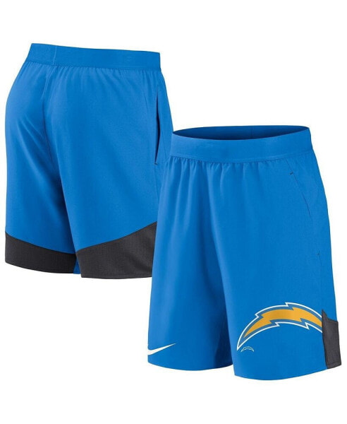 Шорты Nike мужские Los Angeles Chargers голубого цвета, эластичные, для активных тренировок