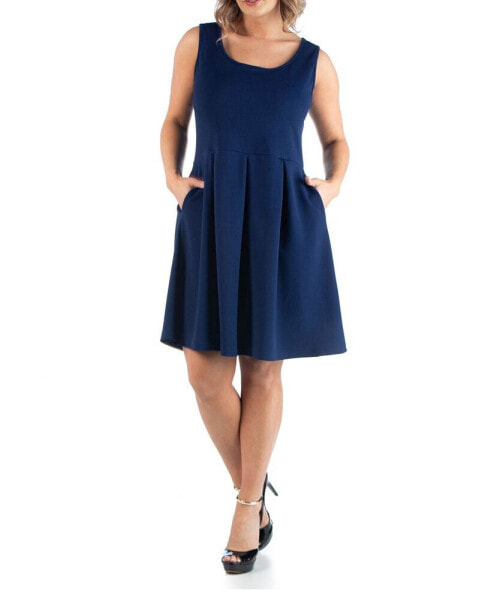 Women's Plus Size Sleeveless Dress