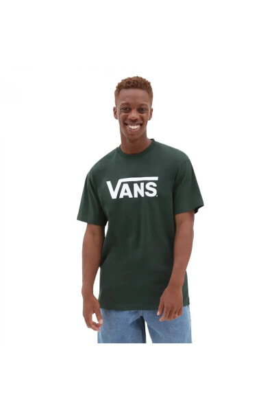 Футболка мужская Vans Classic зелено-белая VN0A7Y46FRS1