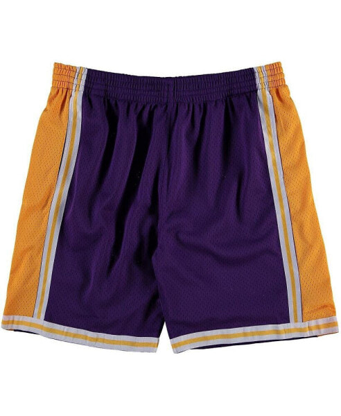 Men's Mitchell Ness Purple Los Angeles Lakers Big Tall Hardwood Classics Swingman Shorts