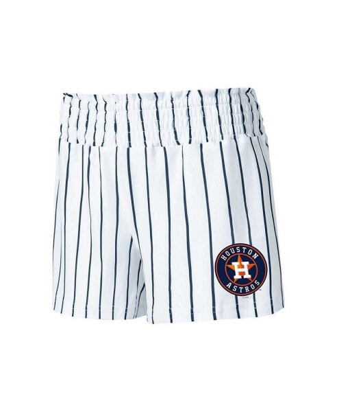 Women's White Houston Astros Reel Pinstripe Sleep Shorts