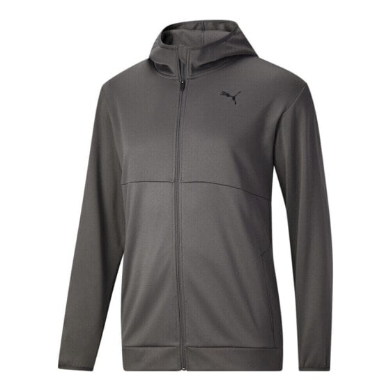 Puma Train Entry Excite Full Zip Jacket & Tall Mens Grey Casual Athletic Outerw