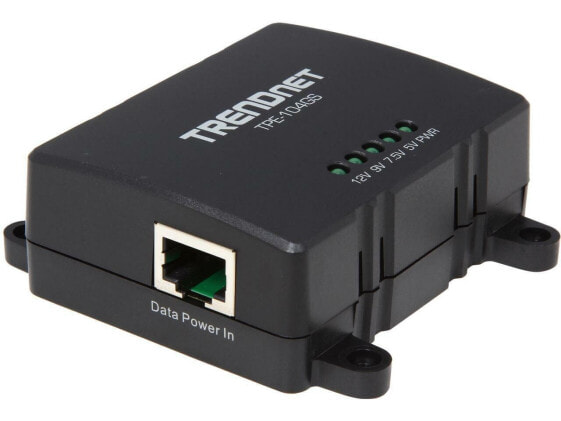 TRENDnet Gigabit PoE Splitter, 1 x Gigabit PoE Input Port, 1 x Gigabit Output Po