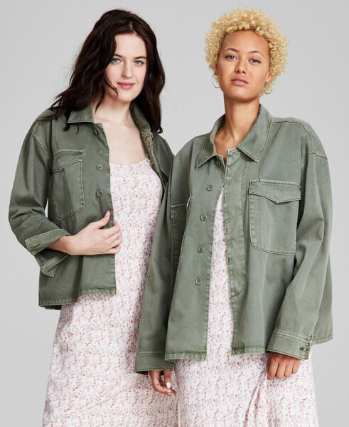 Women's Cotton Shacket, Created for Macy's