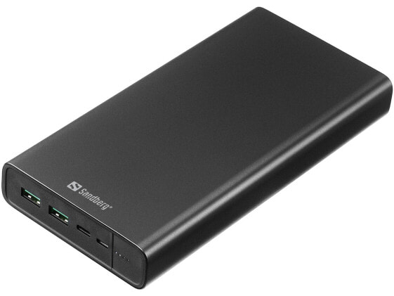 Powerbank Sandberg USB-C PD 100W 38400mAh Lithium-Ion Black