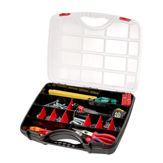 PARAT 5853000391 - Tool box - Polypropylene - Black,Red,Transparent - 460 mm - 80 mm - 355 mm