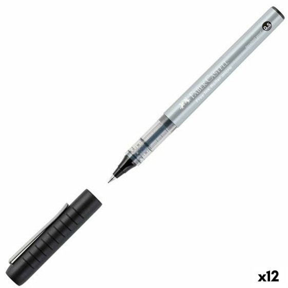Ручка с жидкими чернилами Faber-Castell Roller Free Ink Чёрный 0,5 mm (12 штук)