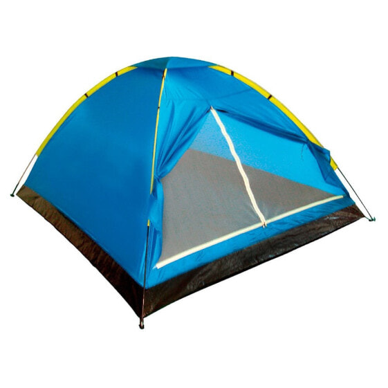 Мебель для кемпинга AKTIVE Палатка Dome на 4 человека 210x240x130 см синего цвета