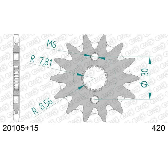 AFAM 20105 Front Sprocket