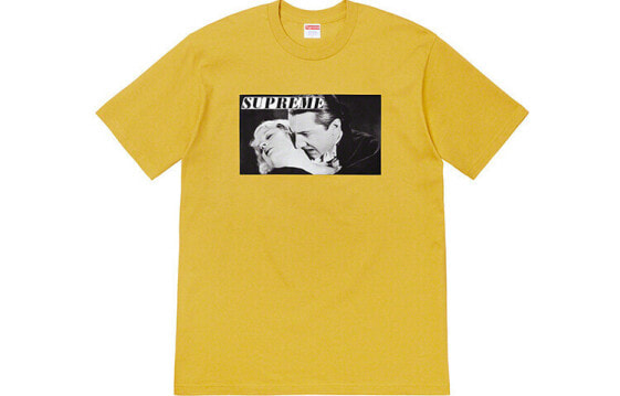 Supreme SS19 Bela Lugosi Tee 吸血鬼短袖T恤 男女同款 姜黄色 送礼推荐 / Футболка Supreme SS19 Bela Lugosi Tee T SUP-SS19-10500