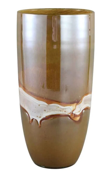 Аксессуары для цветов PTMD Collection Ваза Patty Brown из стекла 18х18 см, высота 36,5 см