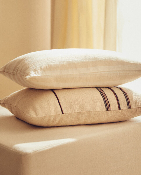 Striped cushion cover