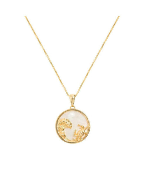 Cancer, Gold Zodiac Necklace