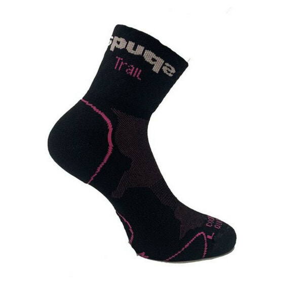 Носки спортивные Spuqs Coolmax Protect NR Чёрный Розовый