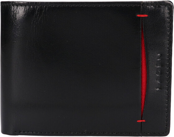 Кошелек Lagen Men's Leather 50749 BLACK/RED