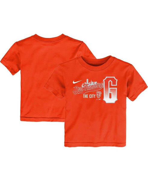 Toddler Boys and Girls Orange San Francisco Giants City Connect Graphic T-shirt