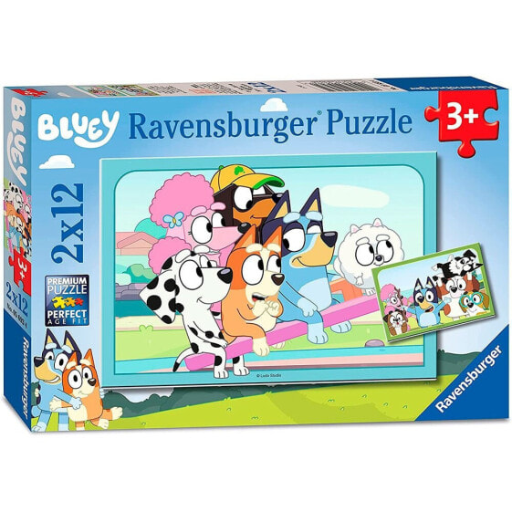 RAVENSBURGER Puzzle Bluey 2 X 12 Pieces