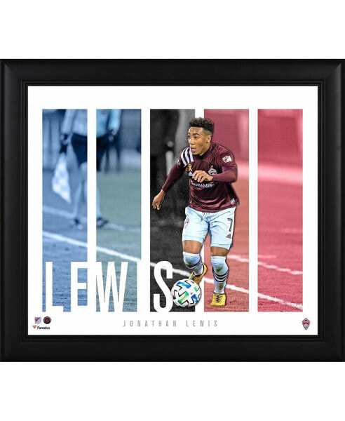 Jonathan Lewis Colorado Rapids Framed 15" x 17" Player Panel Collage