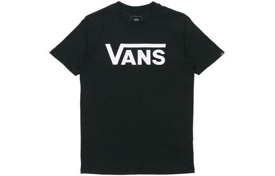 Vans 经典Logo印花圆领套头短袖T恤 男女同款 黑色 / Футболка Vans LogoT VN0A4MM6BLK