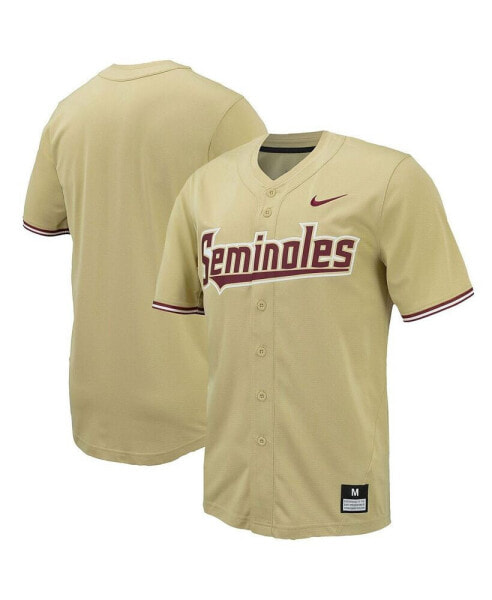 Men's Gold Florida State Seminoles Replica Full-Button Baseball Jersey