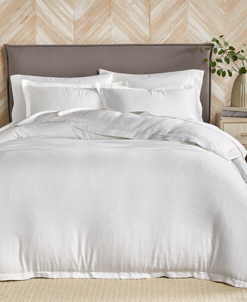 Linen/Modal Blend 3-Pc. Comforter Set, Full/Queen, Created for Macy's