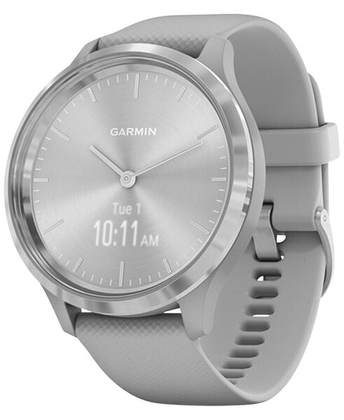 Unisex vívomove 3 Style Gray Silicone Strap Hybrid Touchscreen Smart Watch 44mm