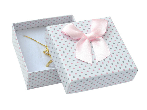 Polka dot box for jewelry set KK-4 / A1 / A6