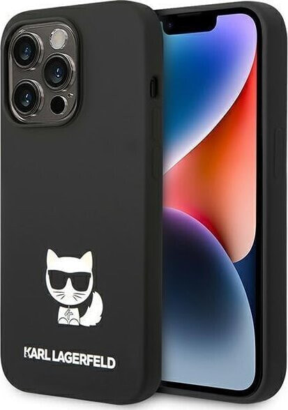 Karl Lagerfeld Etui Karl Lagerfeld do iPhone 14 Pro 6,1" hardcase czarny/black Silicone Choupette Body